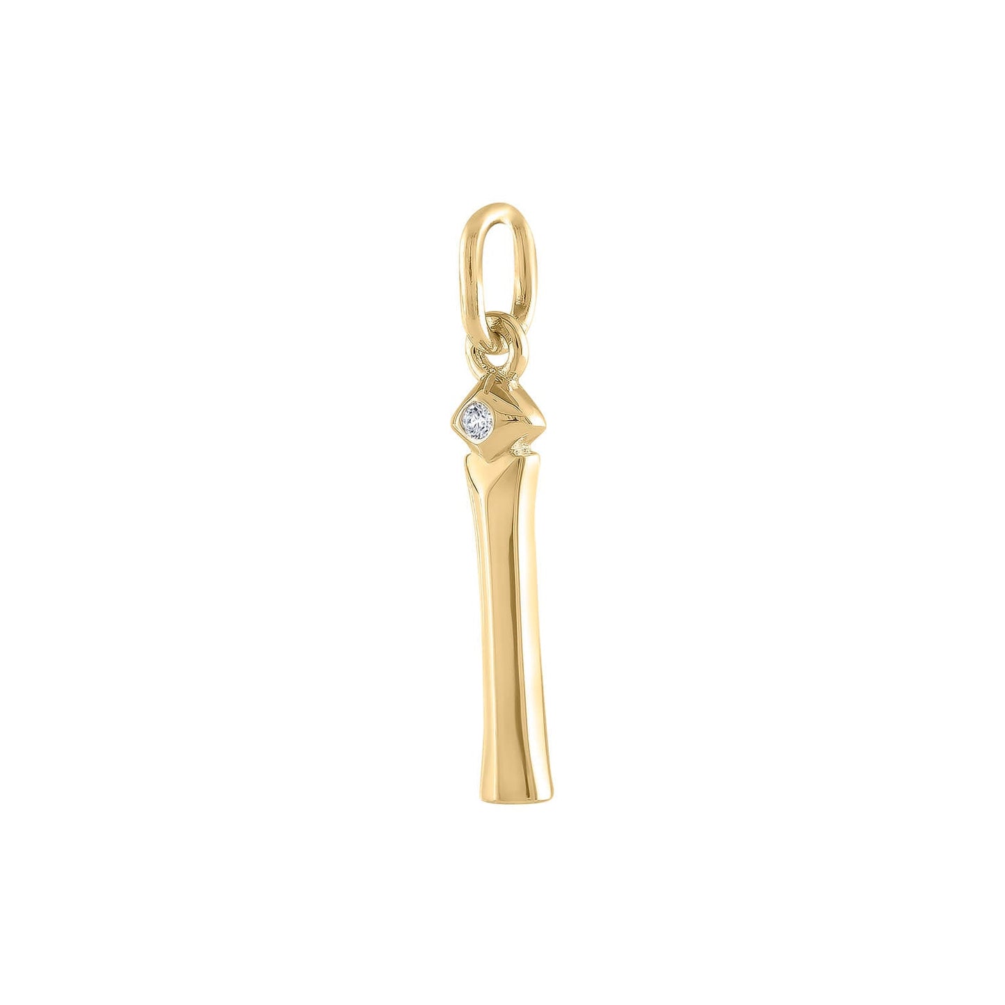 Initial Charm in Gold Vermeil