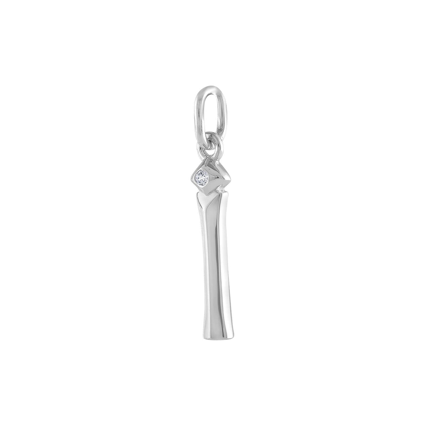 Initial Charm in Sterling Silver