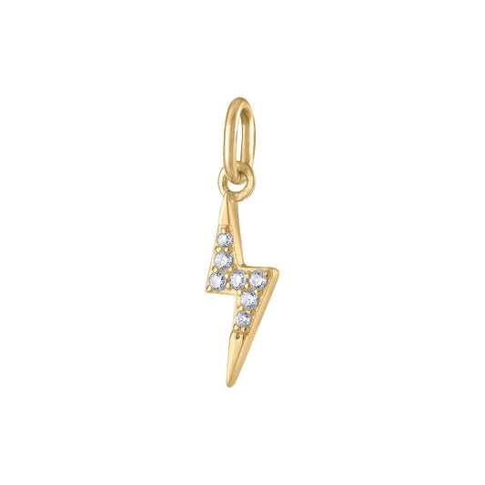 Mini Pave Lightning Charm