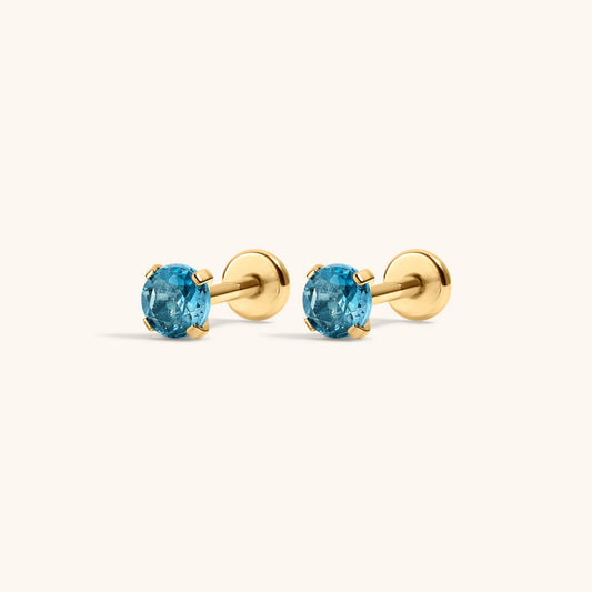 Blue Topaz Nap Earrings