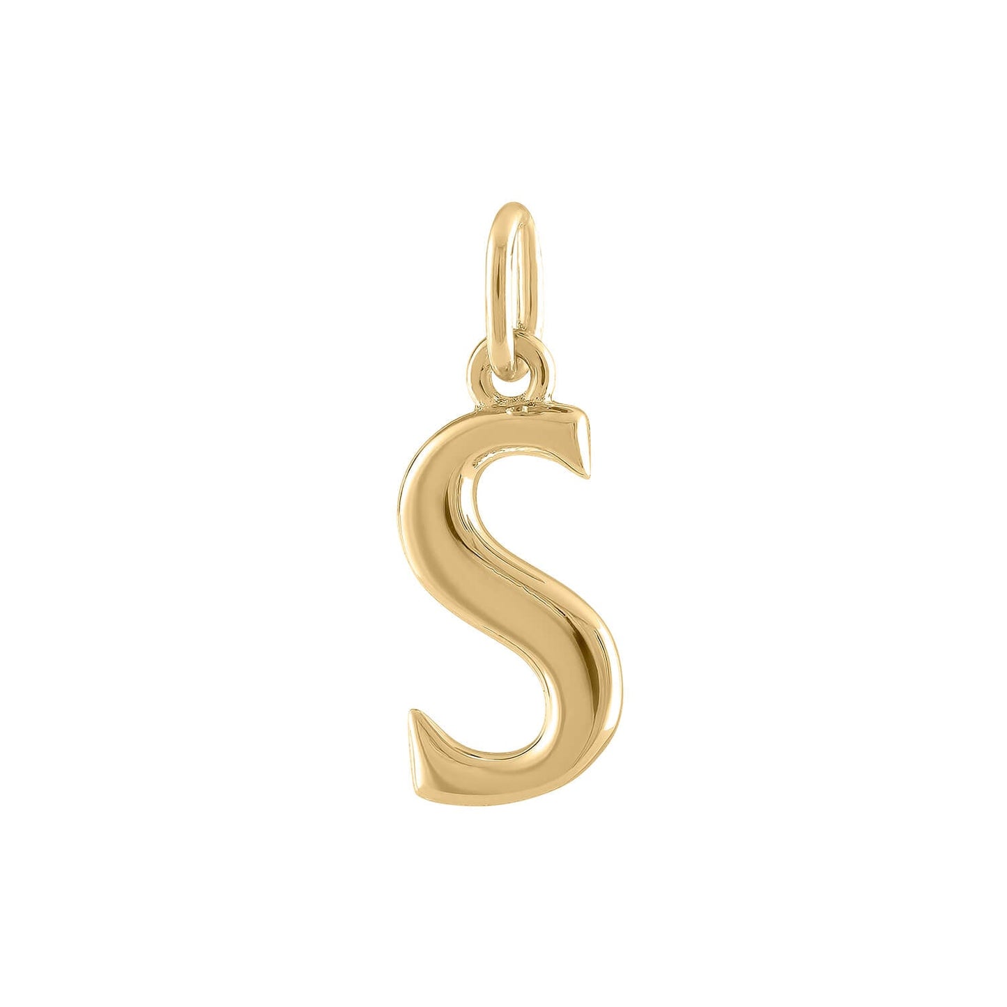 Initial Charm in Gold Vermeil